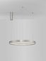 Preview: Nova Luce PERRINE LED Pendelleuchte Silber 40W Warmweiss 150x60cm dimmbar 9345618