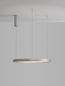 Preview: Nova Luce PERRINE LED Pendelleuchte Silber 40W Warmweiss 150x60cm dimmbar 9345618