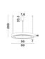 Preview: Nova Luce MORBIDO LED Pendelleuchte Messing 59W Steuerbare Lichtfarbe 200x80cm dimmbar 9345643