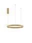 Preview: Nova Luce ELOWEN LED Pendelleuchte Gold 60W Warmweiss 150x60cm dimmbar 9345661