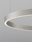 Preview: Nova Luce ELOWEN LED Pendelleuchte Silber 77W Warmweiss 150x80cm dimmbar 9345666