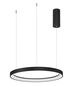 Preview: Nova Luce PERTINO LED Pendelleuchte Schwarz 38W Warmweiss 150x48cm dimmbar 9345687