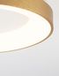 Preview: Nova Luce RANDO THIN LED Deckenleuchte Gold 30W Warmweiss 9x38cm dimmbar 9353832