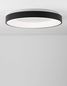 Preview: Nova Luce RANDO THIN LED Deckenleuchte Schwarz 50W Warmweiss 9x60cm dimmbar 9353853