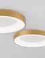 Preview: Nova Luce RANDO THIN LED Deckenleuchte Gold 50W Warmweiss 9x60cm dimmbar 9353854