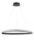 Preview: Nova Luce ARIES LED Pendelleuchte Schwarz 32W Warmweiss 120x74cm dimmbar 9357064