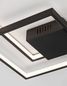 Preview: Nova Luce PORTO LED Deckenleuchte Schwarz 30W Warmweiss 42,5x42,5x6cm dimmbar 9364035