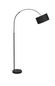 Preview: Nova Luce SAMA Stehlampe E27 Schwarz 90x34x180cm 9401652