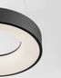 Preview: Nova Luce RANDO THIN LED Pendelleuchte Schwarz 30W Warmweiss 120x38cm dimmbar 9453431