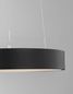 Preview: Nova Luce RANDO THIN LED Pendelleuchte Schwarz 30W Warmweiss 120x38cm dimmbar 9453431