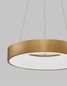 Preview: Nova Luce RANDO THIN LED Pendelleuchte Gold 30W Warmweiss 120x38cm dimmbar 9453432