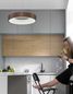 Preview: Nova Luce RANDO THIN LED Pendelleuchte Kaffeebraun 30W Warmweiss 120x38cm dimmbar 9453433