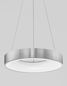 Preview: Nova Luce RANDO THIN LED Pendelleuchte Silber 30W Warmweiss 120x38cm dimmbar 9453434