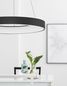 Preview: Nova Luce RANDO THIN LED Pendelleuchte Schwarz 50W Warmweiss 120x60cm dimmbar 9453453