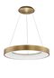 Preview: Nova Luce RANDO THIN LED Pendelleuchte Gold 50W Warmweiss 120x60cm dimmbar 9453454