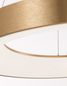 Preview: Nova Luce RANDO THIN LED Pendelleuchte Gold 50W Warmweiss 120x60cm dimmbar 9453454