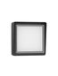 Preview: Nova Luce CAPE LED Wandleuchte Anthrazit 10W IP65 Warmweiss 20x7,4x20cm 9492550