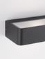 Preview: Nova Luce VIDENO LED Wandleuchte Anthrazit 10W IP65 Warmweiss 20x10,3x5,5cm 9492590