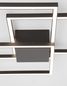 Preview: Nova Luce BILBAO LED Deckenleuchte Schwarz 42W Warmweiss 56x56x8,5cm 9500832