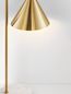 Preview: Nova Luce SWAY Tischleuchte E27 Gold 19x26x60cm 9501235