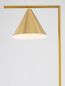 Preview: Nova Luce SWAY Stehlampe E27 Gold 25x35x175cm 9501236