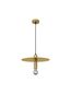 Preview: Nova Luce ROYAL Pendelleuchte E27 Gold 180x35cm dimmbar 9501241