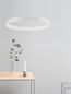 Preview: Nova Luce MOTIF LED Pendelleuchte Weiss 40W Steuerbare Lichtfarbe 200x60cm dimmbar 9530209