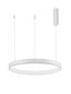 Preview: Nova Luce MOTIF LED Pendelleuchte Weiss 40W Steuerbare Lichtfarbe 200x60cm dimmbar 9530209