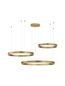 Preview: Nova Luce MOTIF LED Pendelleuchte Gold 140W Steuerbare Lichtfarbe 250x100cm dimmbar 9530217