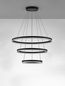 Preview: Nova Luce ADRIA LED Pendelleuchte Schwarz 97W Warmweiss 300x80cm dimmbar 9530231