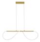 Preview: Nova Luce TIRIAC LED Pendelleuchte Gold 28W Warmweiss 90x20x120cm dimmbar 9548103