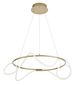 Preview: Nova Luce TIRIAC LED Pendelleuchte Gold 43W Warmweiss 120x70cm dimmbar 9548104