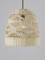 Preview: Nova Luce MARLO Pendelleuchte E27 Beige 185x30cm dimmbar 9586505