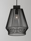 Preview: Nova Luce BREDO Pendelleuchte E27 Schwarz 185x27,5cm dimmbar 9586510