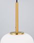 Preview: Nova Luce LATO Pendelleuchte E14 Gold-Weiss 120x16,5cm dimmbar 9624065