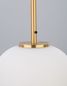 Preview: Nova Luce LATO Pendelleuchte E14 Gold-Weiss 120x15,8cm dimmbar 9624066