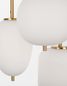 Preview: Nova Luce LATO Pendelleuchte E14 3-fach Gold 120x30cm dimmbar 9624068