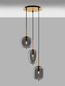 Preview: Nova Luce LATO Pendelleuchte E14 3-fach Gold 120x46cm dimmbar 9624082