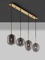 Preview: Nova Luce LATO Pendelleuchte E14 4-fach Gold 110x18,5x120cm dimmbar 9624083