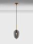 Preview: Nova Luce LATO Pendelleuchte E14 Gold-Rauchig 120x15,8cm dimmbar 9624098