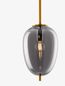 Preview: Nova Luce LATO Pendelleuchte E14 Gold-Rauchig 120x15,8cm dimmbar 9624098