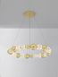 Preview: Nova Luce BRILLE LED Pendelleuchte Gold 52W Neutralweiss 120x94cm dimmbar 9695202