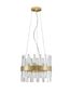 Preview: Nova Luce CROWN Pendelleuchte G9 5-fach Satin 120x35cm dimmbar 9695219