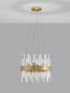 Preview: Nova Luce CROWN Pendelleuchte G9 5-fach Satin 120x35cm dimmbar 9695219