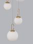 Preview: Nova Luce HOOK LED Pendelleuchte Gold 30,49W Warmweiss 180x42cm dimmbar 9695222