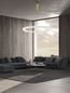 Preview: Nova Luce PERLA LED Pendelleuchte Gold 72W Warmweiss 200x80cm dimmbar 9695231