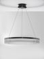 Preview: Nova Luce PAULINE LED Pendelleuchte Schwarz 55W Warmweiss 180x85cm dimmbar 9695263