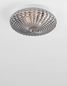 Preview: Nova Luce CLAM Deckenleuchte E27 2-fach Rauchigchrom IP44 12x30cm dimmbar 9738254