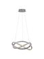 Preview: Nova Luce ODREY LED Pendelleuchte Silber 40W Steuerbare Lichtfarbe 120x50cm dimmbar 9756718