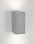 Preview: Nova Luce FUENTO Wandleuchte GU10 Grau 2x7W IP65 8,6x10x18cm dimmbar 9790552